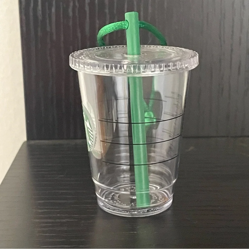 $8 SALE Starbucks Holiday 2014 Clear Cup Ornament Vintage Collectible Christmas